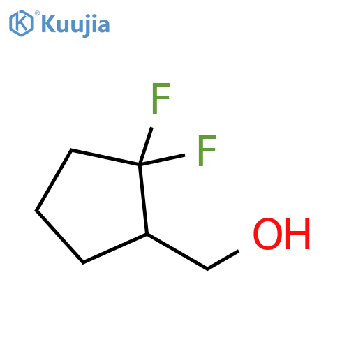 (2,2-difluorocyclopentyl)methanol structure