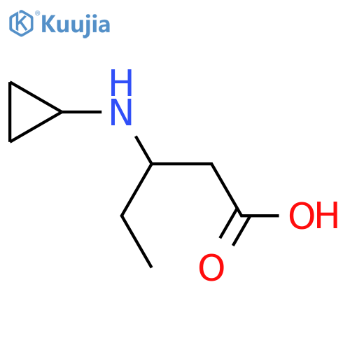 3-(Cyclopropylamino)-pentanoic acid structure