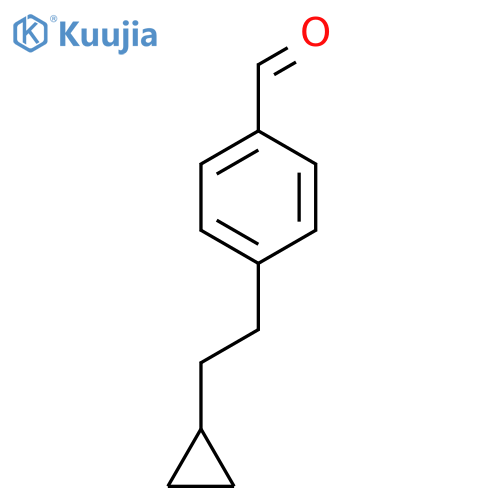 4-(2-cyclopropylethyl)benzaldehyde structure