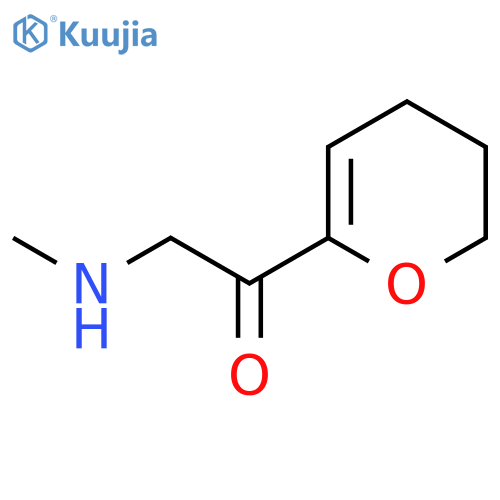 1-(3,4-Dihydro-2H-pyran-6-yl)-2-(methylamino)ethan-1-one structure