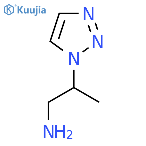 2-(1H-1,2,3-triazol-1-yl)propan-1-amine structure