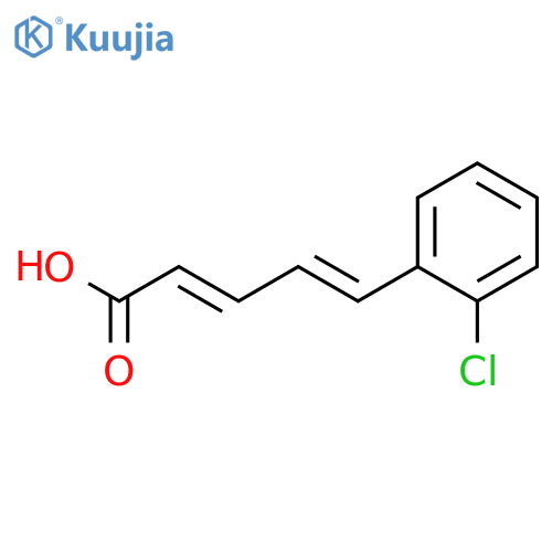 2,4-PENTADIENOIC ACID, 5-(2-CHLOROPHENYL)-, (2E,4E)- structure