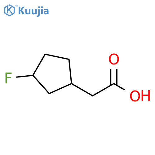 2-(3-fluorocyclopentyl)acetic acid structure