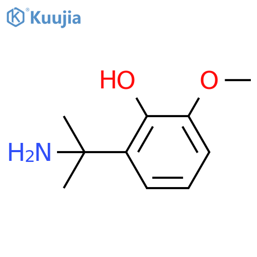 2-(2-aminopropan-2-yl)-6-methoxyphenol structure