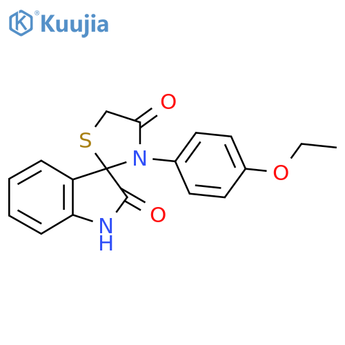 3-(4-Ethoxyphenyl)spiro[1,3-thiazolidine-2,3'-indoline]-4,7-dione structure