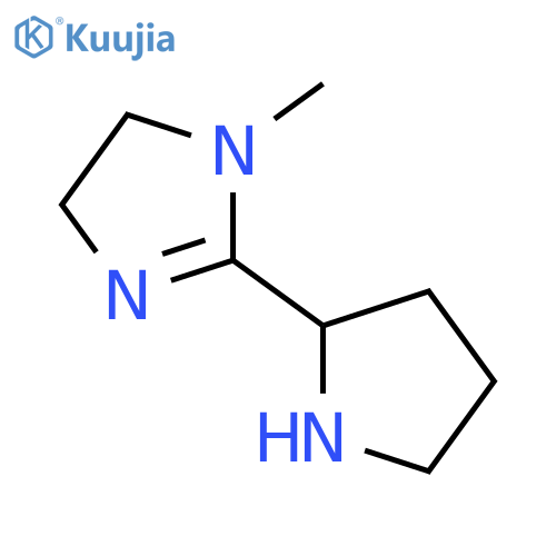 1H-Imidazole, 4,5-dihydro-1-methyl-2-(2-pyrrolidinyl)- structure