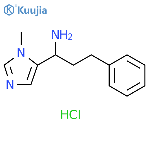 1H-Imidazole-5-methanamine, 1-methyl-α-(2-phenylethyl)-, hydrochloride (1:2) structure