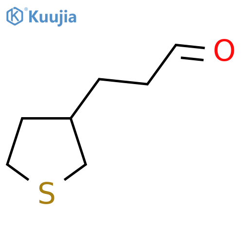 3-(thiolan-3-yl)propanal structure