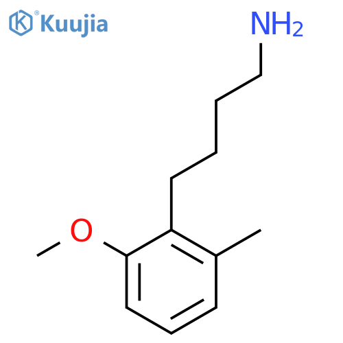 4-(2-methoxy-6-methylphenyl)butan-1-amine structure