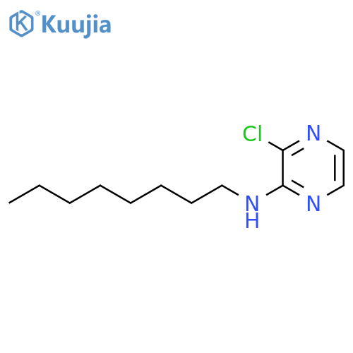 3-chloro-N-octylpyrazin-2-amine structure