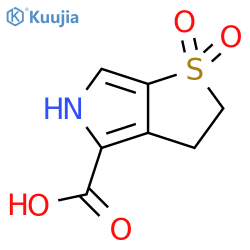 1,1-dioxo-2H,3H,5H-1lambda6-thieno2,3-cpyrrole-4-carboxylic Acid structure