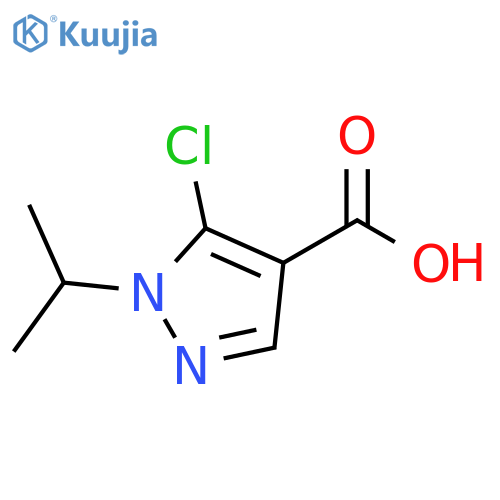 5-chloro-1-(propan-2-yl)-1H-pyrazole-4-carboxylic acid structure