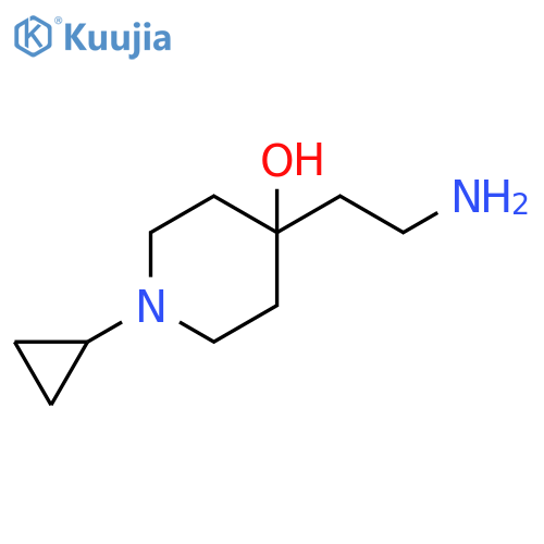 4-Piperidinol, 4-(2-aminoethyl)-1-cyclopropyl- structure