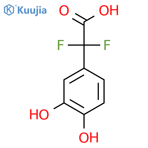 2-(3,4-dihydroxyphenyl)-2,2-difluoroacetic acid structure