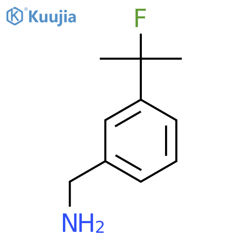 [3-(2-Fluoropropan-2-yl)phenyl]methanamine structure
