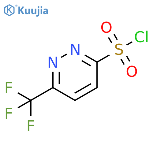 6-(trifluoromethyl)pyridazine-3-sulfonyl chloride structure