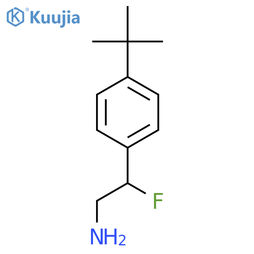 2-(4-Tert-butylphenyl)-2-fluoroethan-1-amine structure