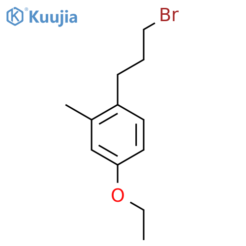1-(3-bromopropyl)-4-ethoxy-2-methylbenzene structure