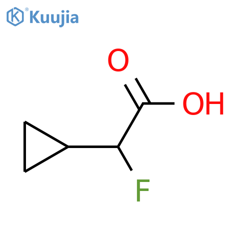 2-cyclopropyl-2-fluoroacetic acid structure