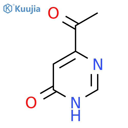 6-Acetylpyrimidin-4(3H)-one structure