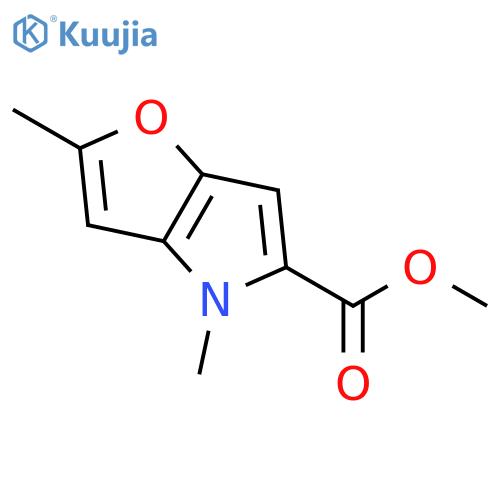 2,4-dimethyl-4H-Furo[3,2-b]pyrrole-5-carboxylic acid methyl ester structure