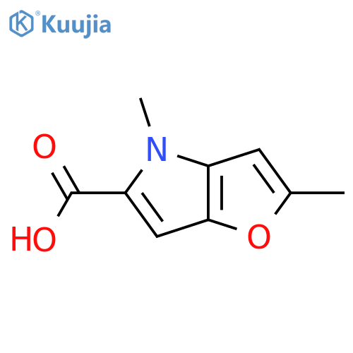 2,4-Dimethyl-4H-furo[3,2-b]pyrrole-5-carboxylic acid structure