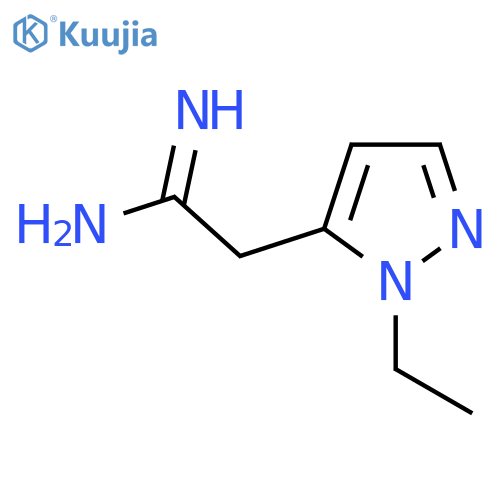 2-(1-ethyl-1H-pyrazol-5-yl)ethanimidamide structure