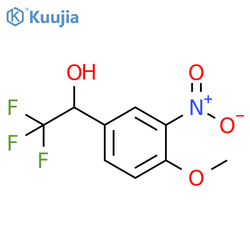 2,2,2-trifluoro-1-(4-methoxy-3-nitrophenyl)ethan-1-ol structure