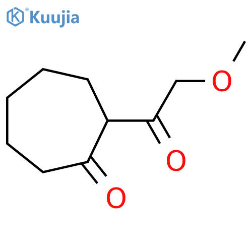 2-(2-Methoxyacetyl)cycloheptan-1-one structure