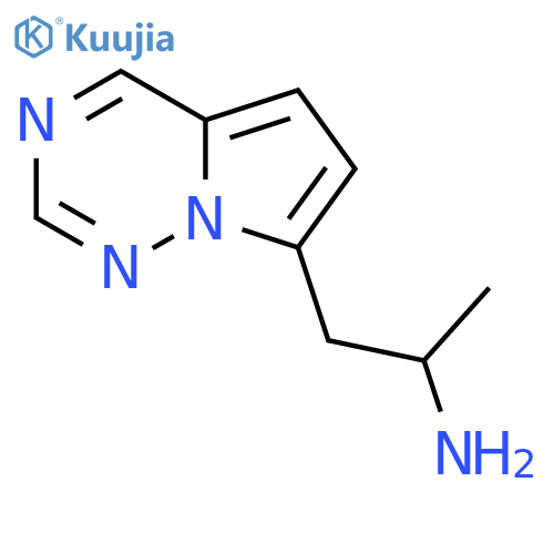 1-{pyrrolo[2,1-f][1,2,4]triazin-7-yl}propan-2-amine structure