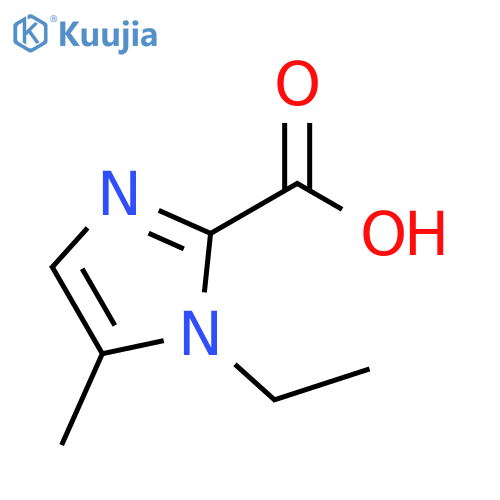 1-ethyl-5-methyl-1H-imidazole-2-carboxylic acid structure