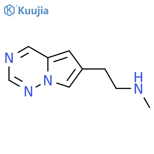 methyl(2-{pyrrolo[2,1-f][1,2,4]triazin-6-yl}ethyl)amine structure