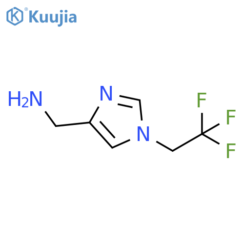 C-[1-(2,2,2-Trifluoro-ethyl)-1h-imidazol-4-yl]-methylamine structure