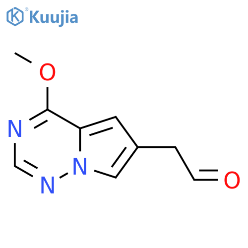 2-{4-methoxypyrrolo[2,1-f][1,2,4]triazin-6-yl}acetaldehyde structure