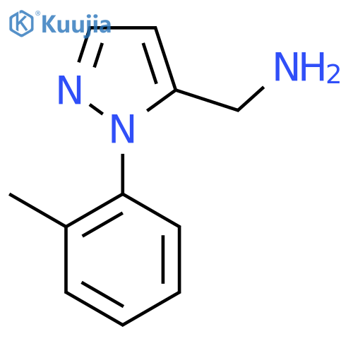 1-(2-methylphenyl)-1H-pyrazol-5-ylmethanamine structure