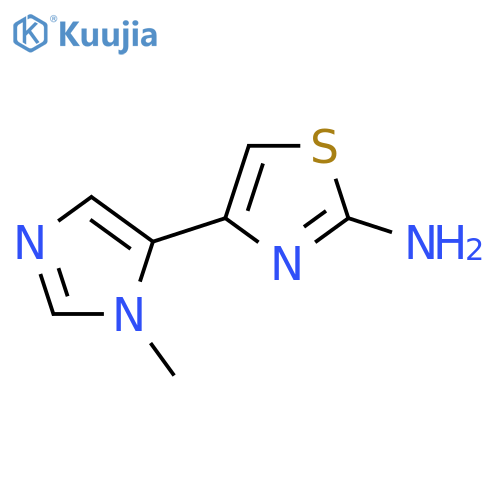 4-(1-methyl-1H-imidazol-5-yl)-1,3-thiazol-2-amine structure