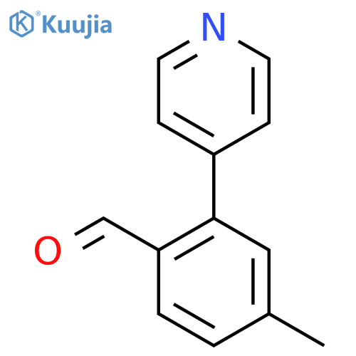4-Methyl-2-(pyridin-4-yl)benZaldehyde structure