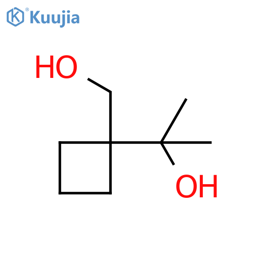 2-1-(hydroxymethyl)cyclobutylpropan-2-ol structure
