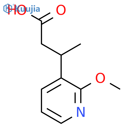 3-(2-Methoxypyridin-3-yl)butanoic acid structure