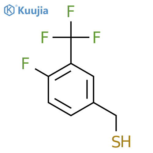 4-fluoro-3-(trifluoromethyl)phenylmethanethiol structure