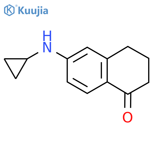6-(Cyclopropylamino)-1,2,3,4-tetrahydronaphthalen-1-one structure