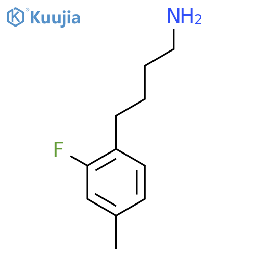 4-(2-fluoro-4-methylphenyl)butan-1-amine structure