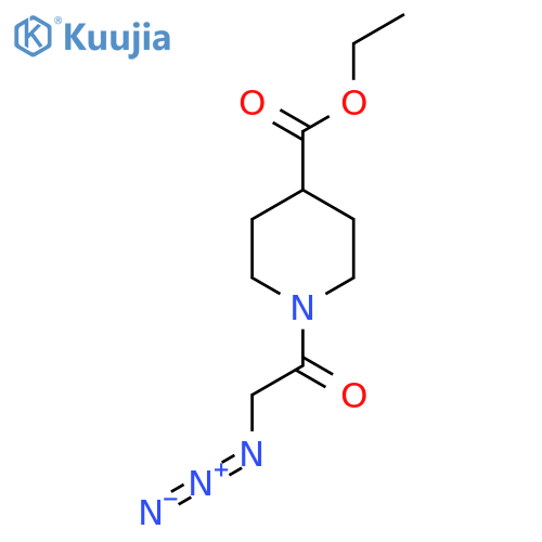 Ethyl 1-(azidoacetyl)piperidine-4-carboxylate structure