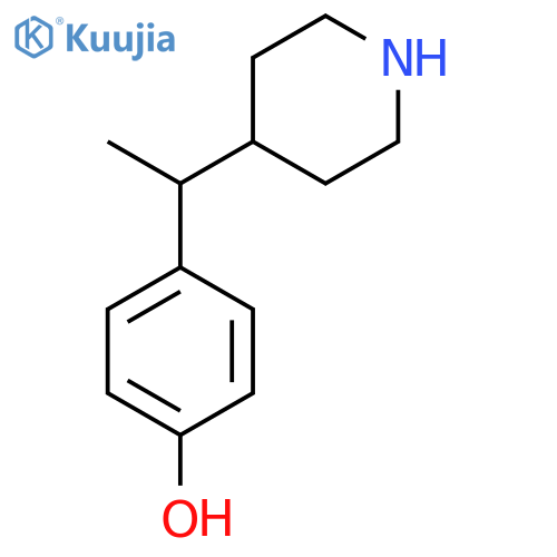 4-1-(piperidin-4-yl)ethylphenol structure