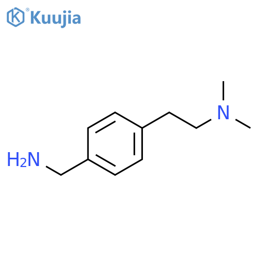 {4-2-(dimethylamino)ethylphenyl}methanamine structure