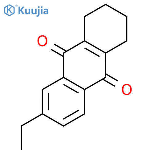 9,10-Anthracenedione,6-ethyl-1,2,3,4-tetrahydro- structure