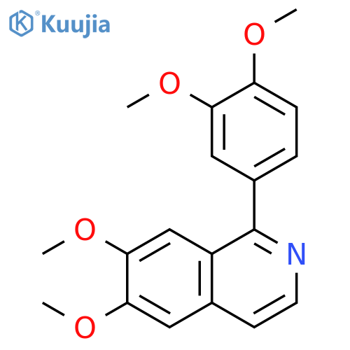 Isoquinoline,1-(3,4-dimethoxyphenyl)-6,7-dimethoxy- structure