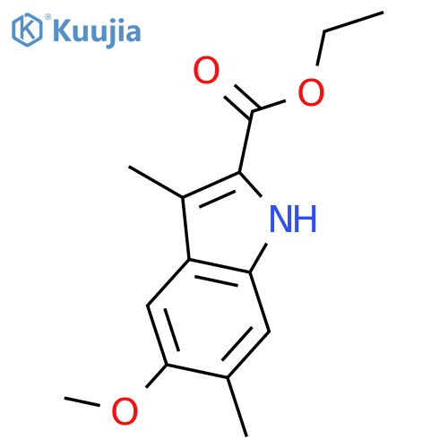 1H-Indole-2-carboxylic acid, 5-methoxy-3,6-dimethyl-, ethyl ester structure
