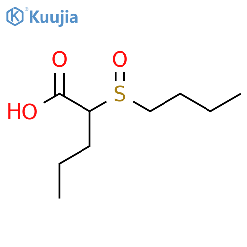 2-(Butane-1-sulfinyl)pentanoic acid structure