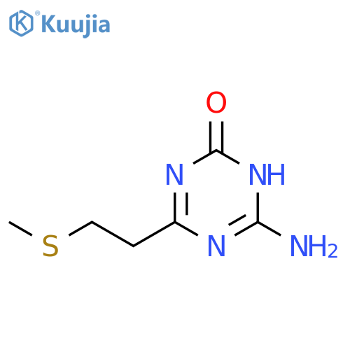 6-Amino-4-[2-(methylthio)ethyl]-1,3,5-triazin-2(1H)-one structure